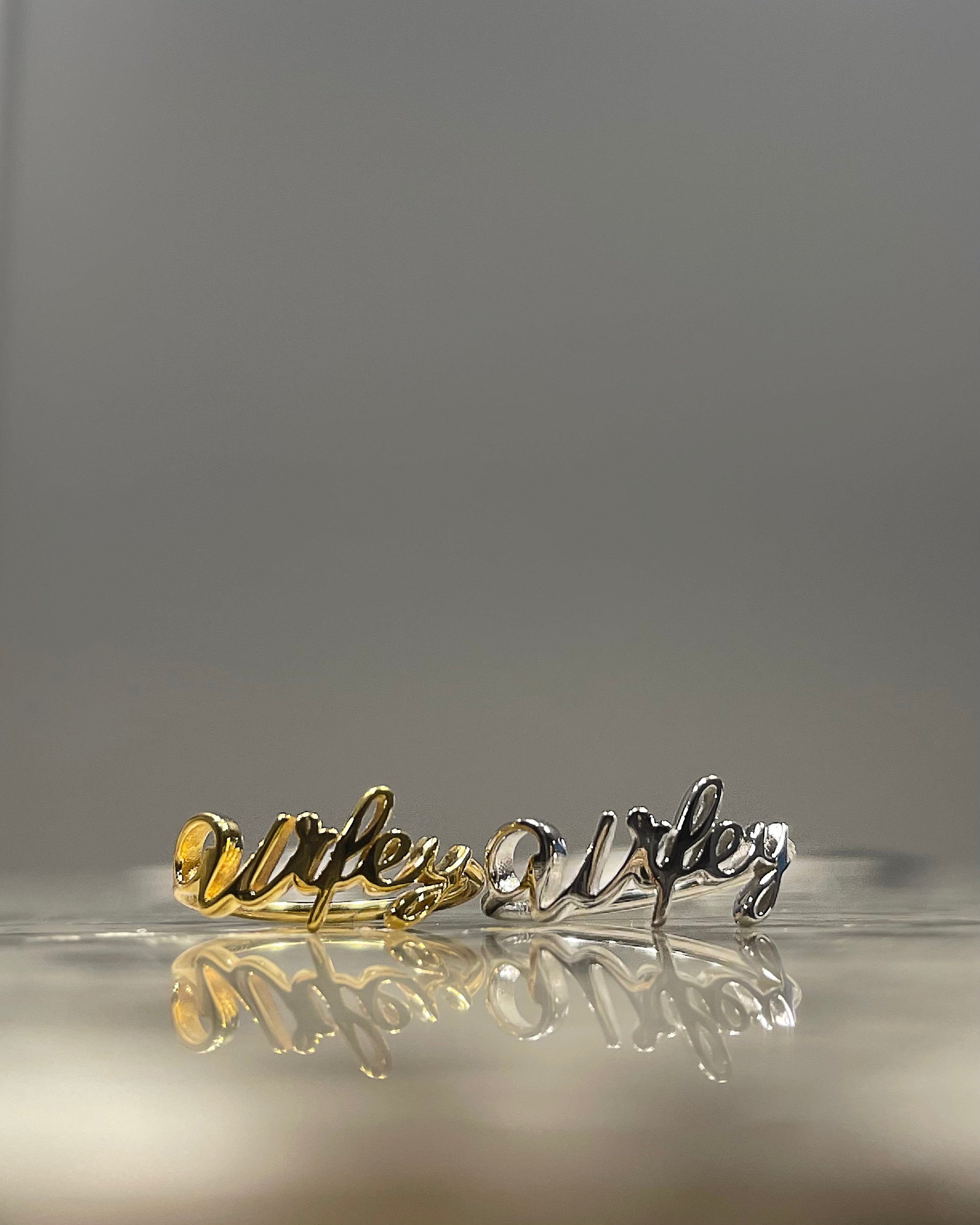 Custom Script Ring – VULT NYC