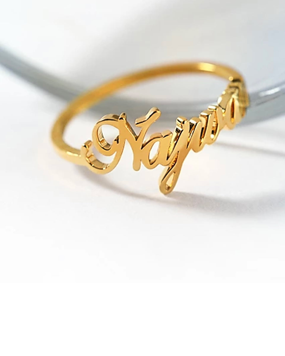 Custom Script Ring – VULT NYC