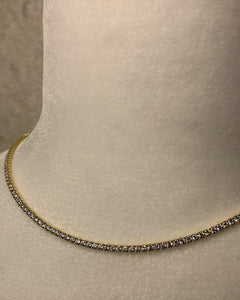 Tennis Necklace | Gold